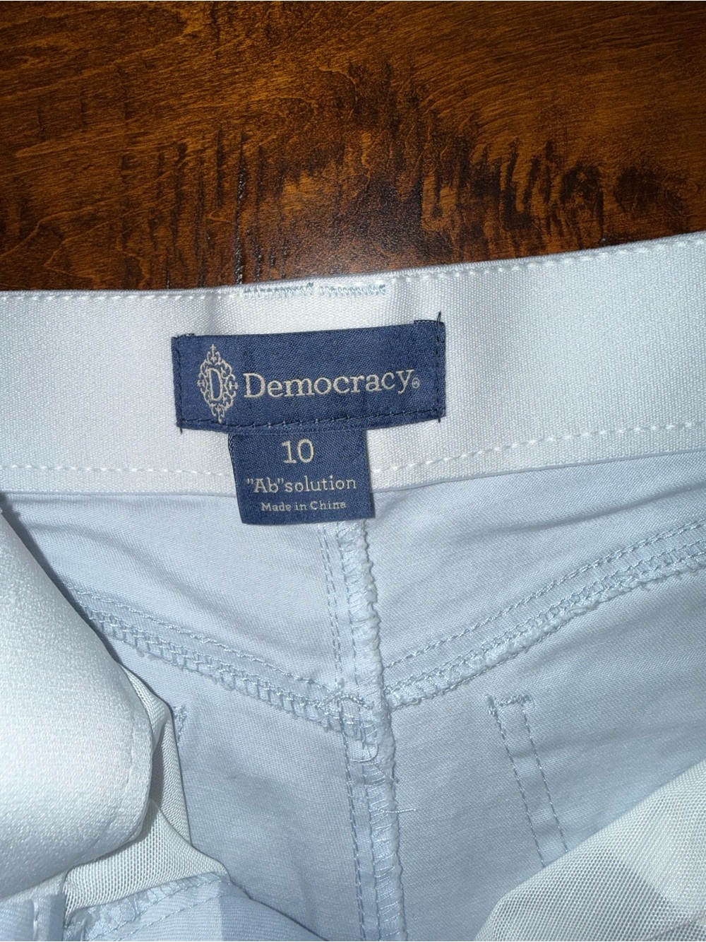 Democracy Light Blue Camouflage women’s Cargo Shorts - Picture 4 of 5